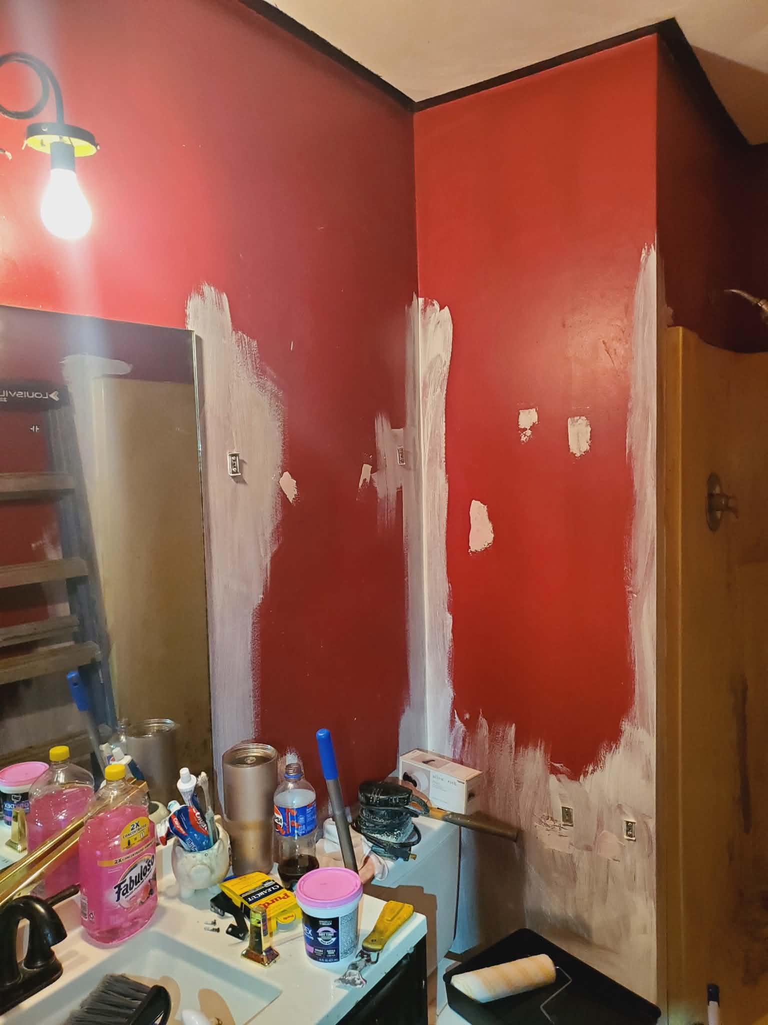 Bathroom before painting