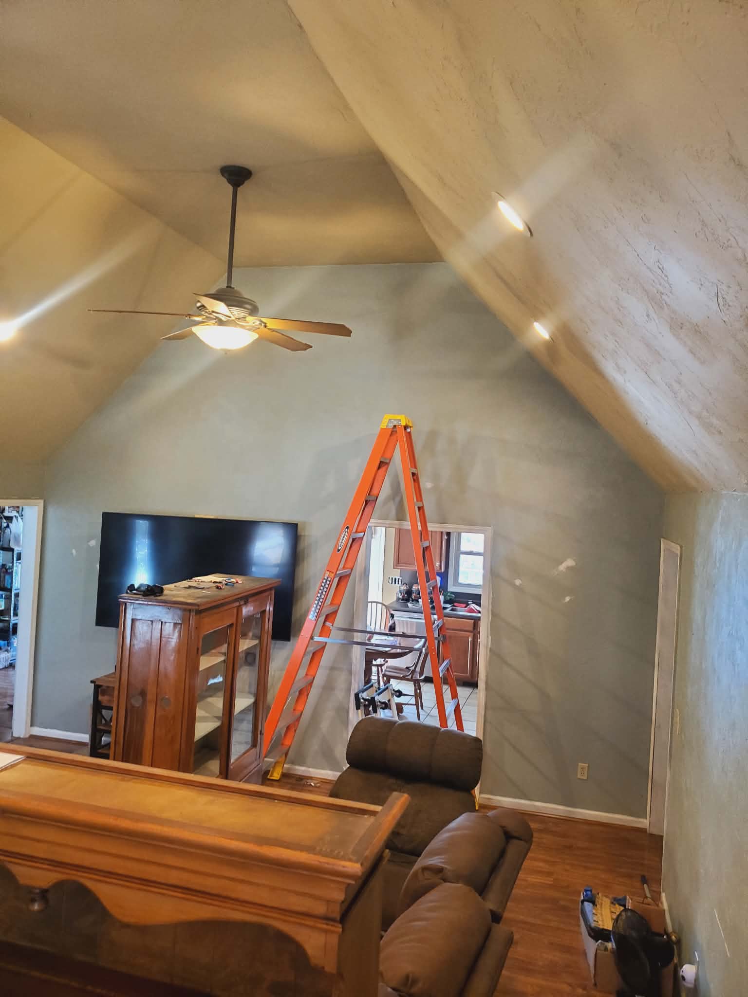 Living room before painting